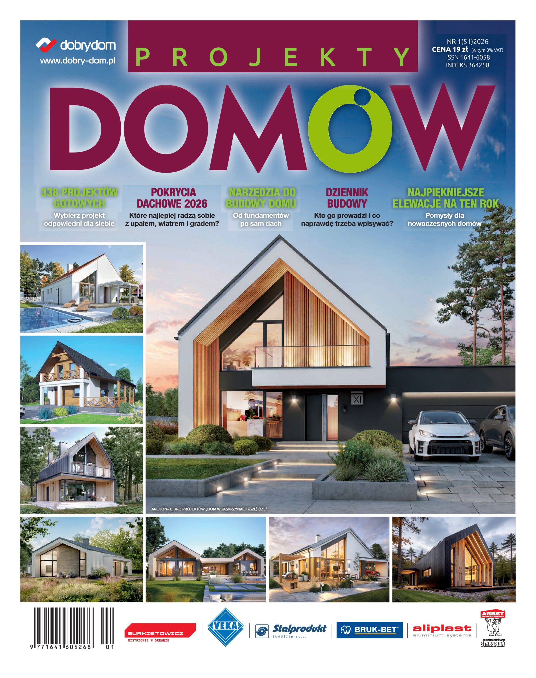 PROJEKTY_DOMOW_nr_51_okladka PROJEKTY DOMÓW nr 1(51)2026 (PDF) - obrazek 1